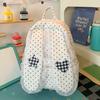 Schoolbag Korean simple foreign style polka dot love rabbit ear backpack 1011 summer new commuter student backpack