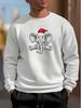 Men's Stylish Long-Sleeve Round-Neck Sweatshirt, Moisture-Wicking Fabric, Comfortable for Home Wear Or Outings and Gatherings, Sweat-Resistant