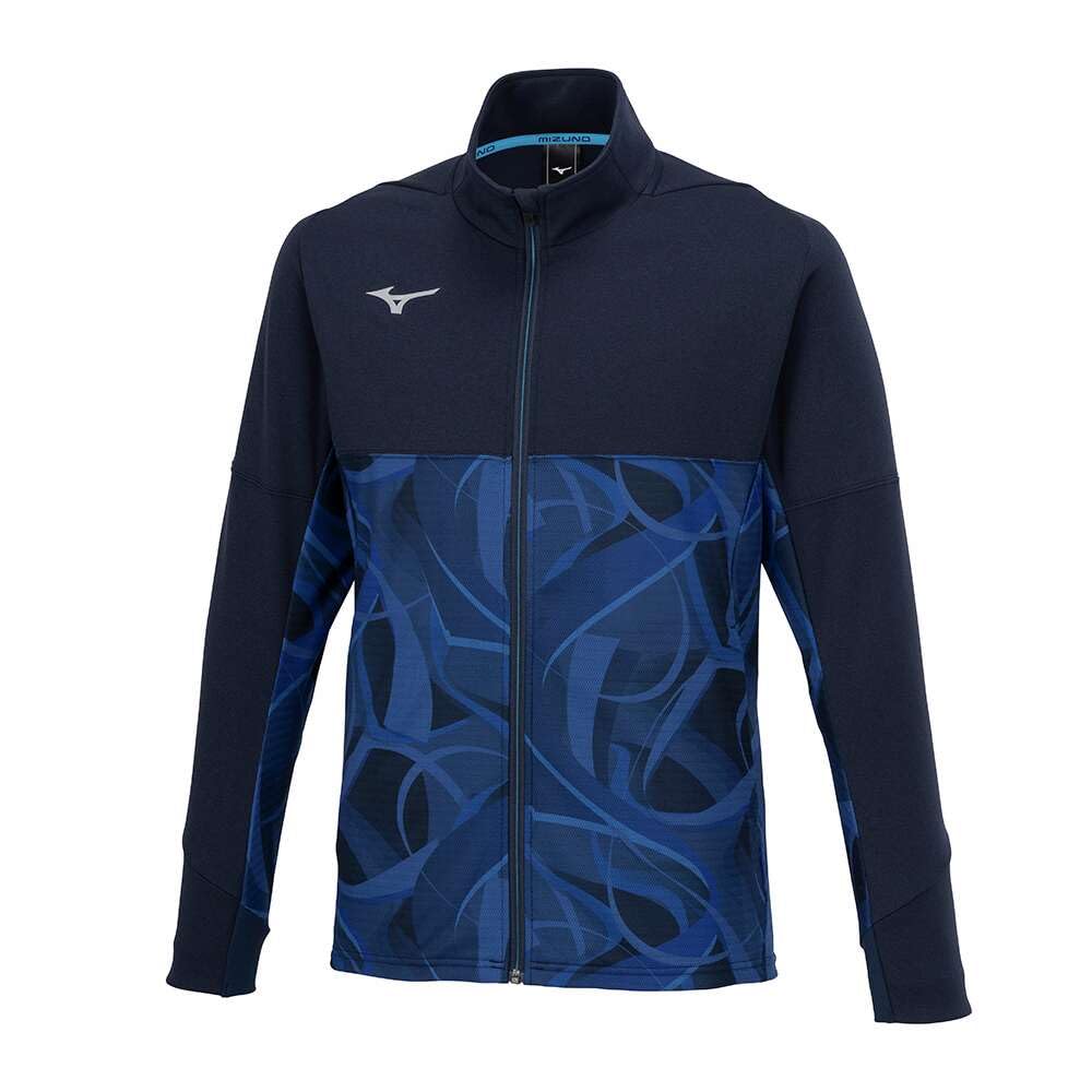

Mizuno MUGEN GRAPHIC Training Navy 32MCB501 Warm-Up Jacket, Player-Specific Jersey, Blue,