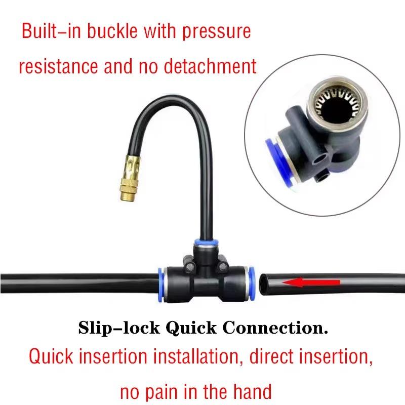 5M Universal Automatic Irrigation Sprinkler Kit Rotating Copper Nozzle Garden Balcony Atomization Sprinkler Watering Kits