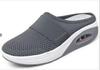 Scarpe da passeggio da donna slip-on con cuscino d'aria Scarpe da donna ortopediche per diabetici con plateau Pantofole leggere in rete Sneaker da donna con zeppa