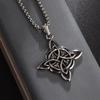 Classic Wiccan Witch Knot Irish Celtic Knot Trinity Knot Pendant Necklace for Men Women Fashion Lucky Amulet Jewelry Gift