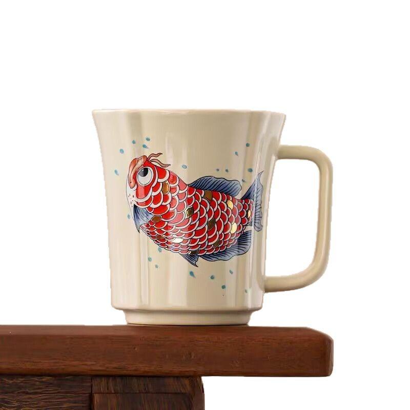 Plant Ash Ceramic Tea Cup Personal Special Water Cup Large Capacity High-End Office Tea Cup