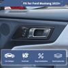  ABS Interior Door Handle Decorative Frame Decoration Cover Sticker Fit For Ford Mustang 2015 Up Interior Accessories
