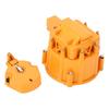 HEI Distributor Cap and Rotor Heavy Duty Large Distributor Cap Set for SBC 283 305 307 327 350 400 K549 Orange
