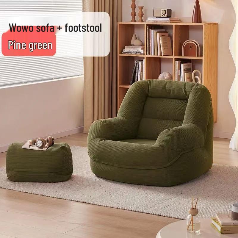 Cozy Tatami Sofa Recliner: Small, versatile leisure chair for bedroom or living room, perfect for lounging or sleeping.