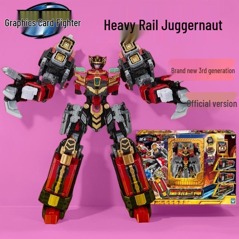 Authentic Hyunka Fighter 3: Spin Mech Silver Wing Knight Transforming Robot Airplane Toy for Children.