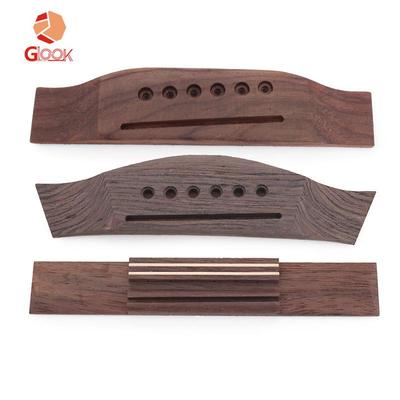 Rosewood Folk & Classical Guitar Bridge Saddle - Wooden Musical Instrument Accessory