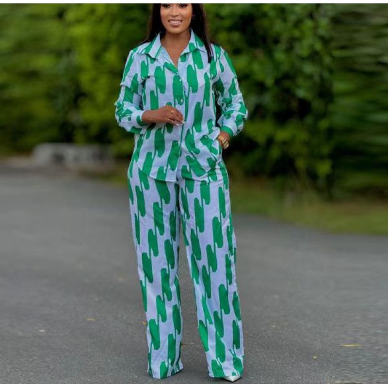2024 European & American Women s Long-Sleeve Casual Suits for Spring & Autumn Large изумрудный