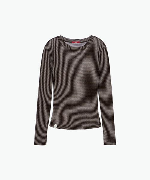 HAINT Wool Tencel Stripe T-Shirt_2Colors