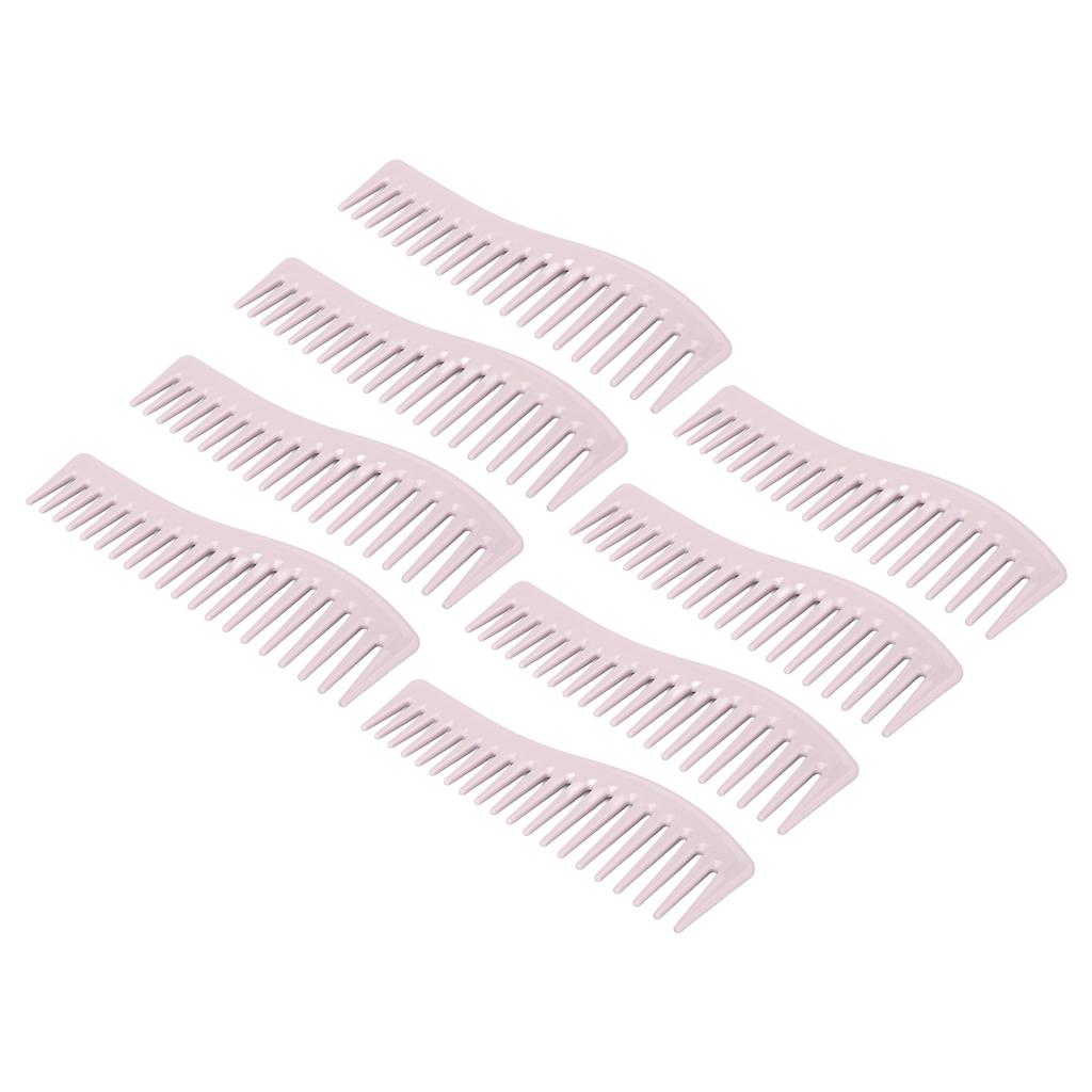 8pcs Wide Tooth Comb ABS Hair Detangling Comb Portable Compact No Handle Shampoo Styling Comb for Ho