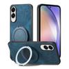 Etui na telefon Samsung Galaxy S25 Edge z obrotową podpórką, łagodzące stres, retro skórzany tylny panel