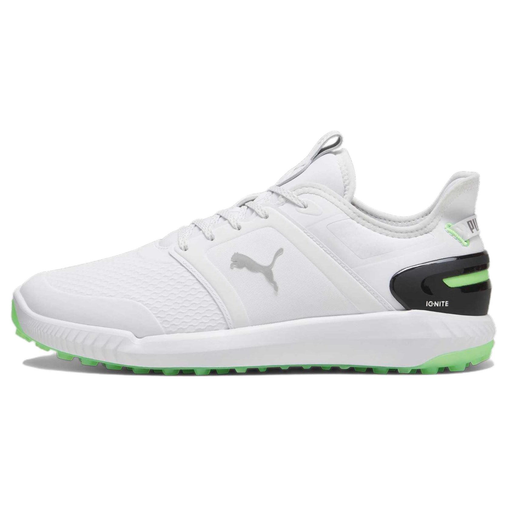 

New PUMA IGNITE ELEVATE Low Top Golf Shoes Men s White Black Green 376077-12 42
