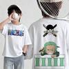 Summer New Arrival One Piece Pattern Tshirt unisex anime print casual shortsleeved fashionable streetwear top Y2K style