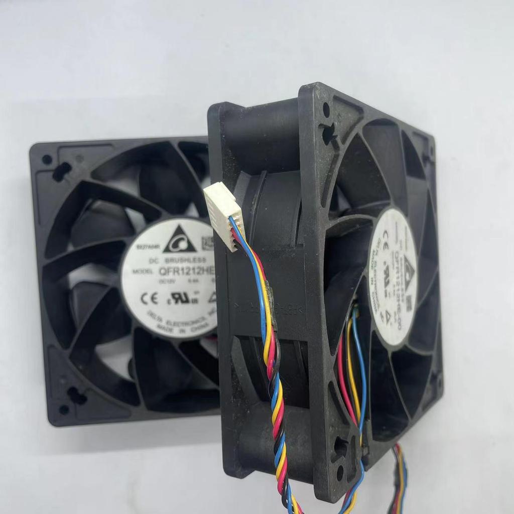 Brand New QFR1212HE-0 12CM 12038 12V 6.4A High Airflow Server Fan