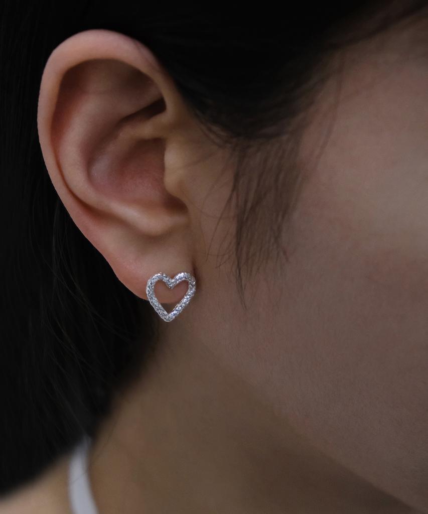 Poetryhaus Ripple Heart Earrings