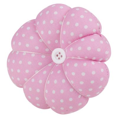 Nuovo Cuscino Portaspilli a Forma di Zucca con Cinturino da Polso Strumento Artigianale Fai da Te (Rosa)