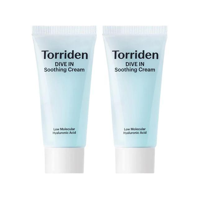 

TORRIDEN DIVE-IN Успокаивающий крем с низкомолекулярной гиалуроновой кислотой Мини-набор 2 pcs