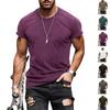 Men Short Sleeve Crew Neck T Shirt Casual Classic Fit Basic Top Lightweight Soft Fabric Comfortable Wear