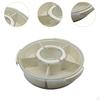 Appetizer Serving Box for Snacks with Round Compartments Treats