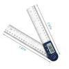 Shahe 0-200 Mm 7'' Digital Protractor Angle Ruler Electron Goniometer Protractor Inclinometer Angle Meter Measuring Tools