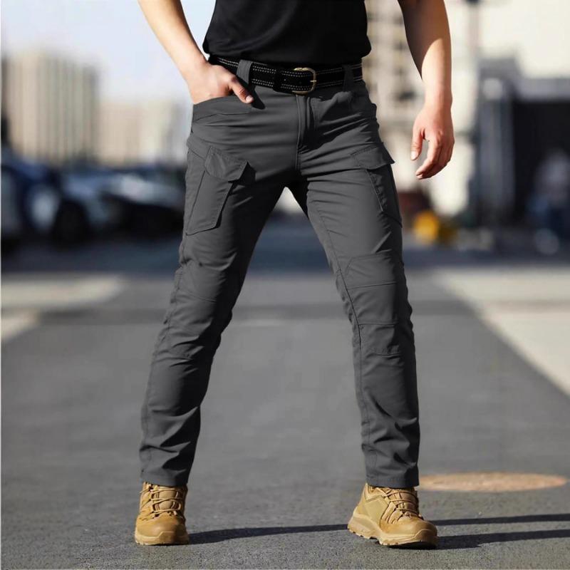 Multifunctional pockets and button zipper placket lightweight breathable overalls for all seasons 5