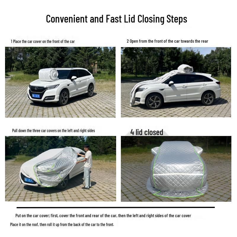 Heavy-Duty Winter Car Cover: Thick Cotton, Snowproof & Cold-Resistant