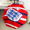 1 Stück England Fußballwappen Aufdruck Regenschirm Faltbarer Regenschirm, Automatischer Regenschirm 8-Rippen für Reisen, Camping Fan Geschenke Weihnachtsgeschenke