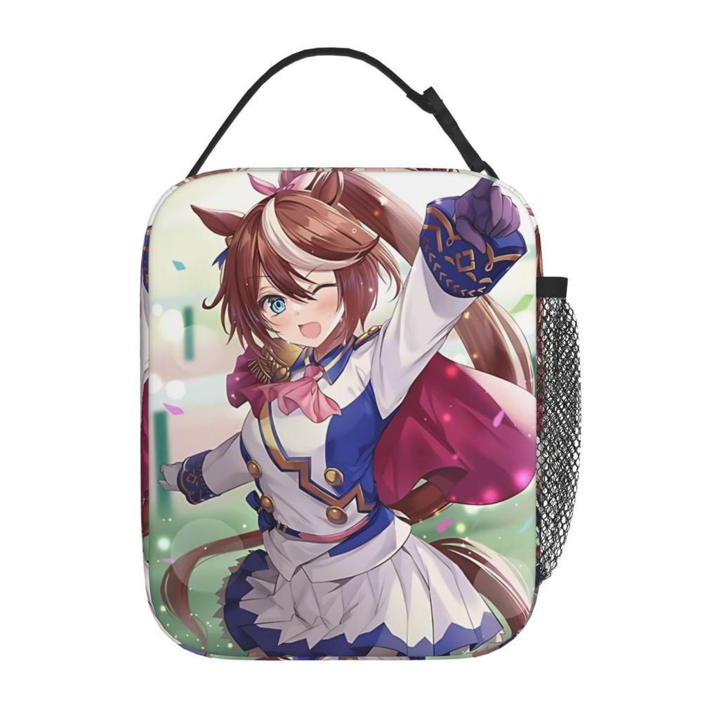 Tokai Teio Uma Musume Insulated Lunch Bags Cooler Meal Container Portable Lunch Box Tote Men Women Beach Picnic