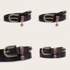 Fashion Leather Belt With Heart Pendant For Casual Outfits