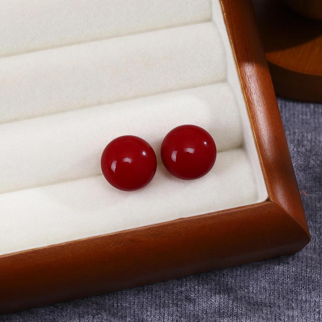 Ankerla Red Bow Heart Earrings: Enhance Skin, Slim Face, Exude Luxury - Perfect for New Year Elegance