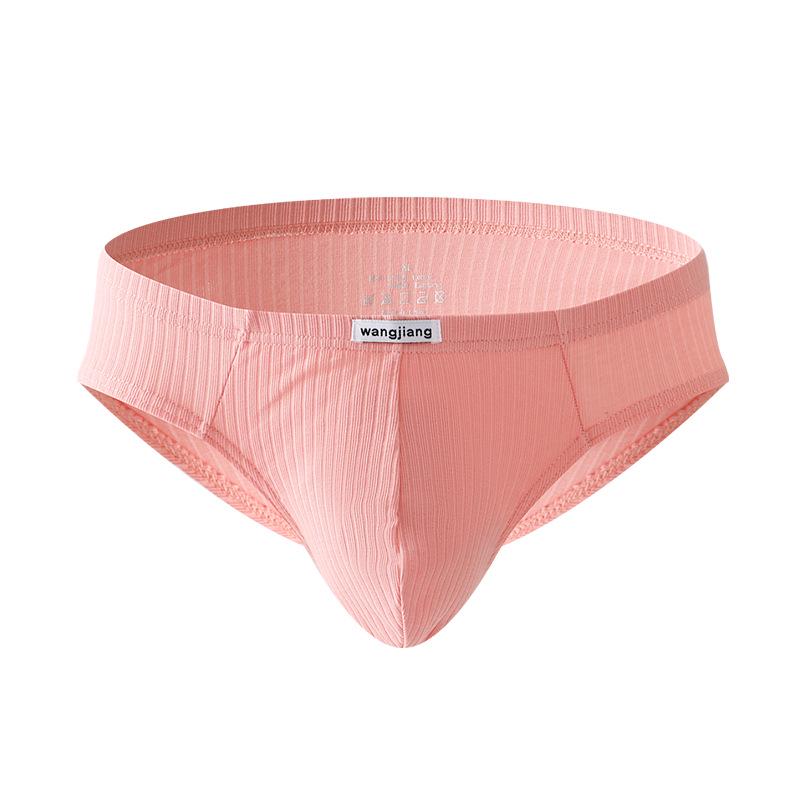 Men's Ribbed Cotton Briefs - Sexy, Breathable, and Trendy U-Convex Design