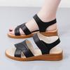 Women Summer Flats Sandals Outdoor Dressy Open Toe Casual Girls Big Size Black Sandals