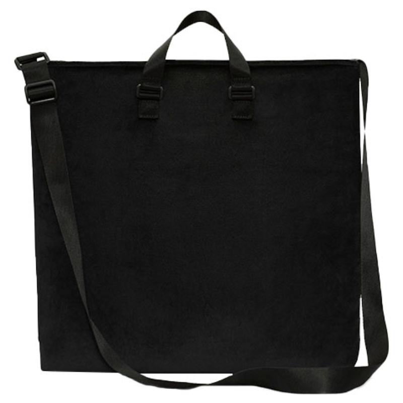 Nike Heritage Velour Fabric Tote Bag, Shopping Bag, Portable Crossbody Bag, Shoulder Bag Unisex Black Casual DB4196-010