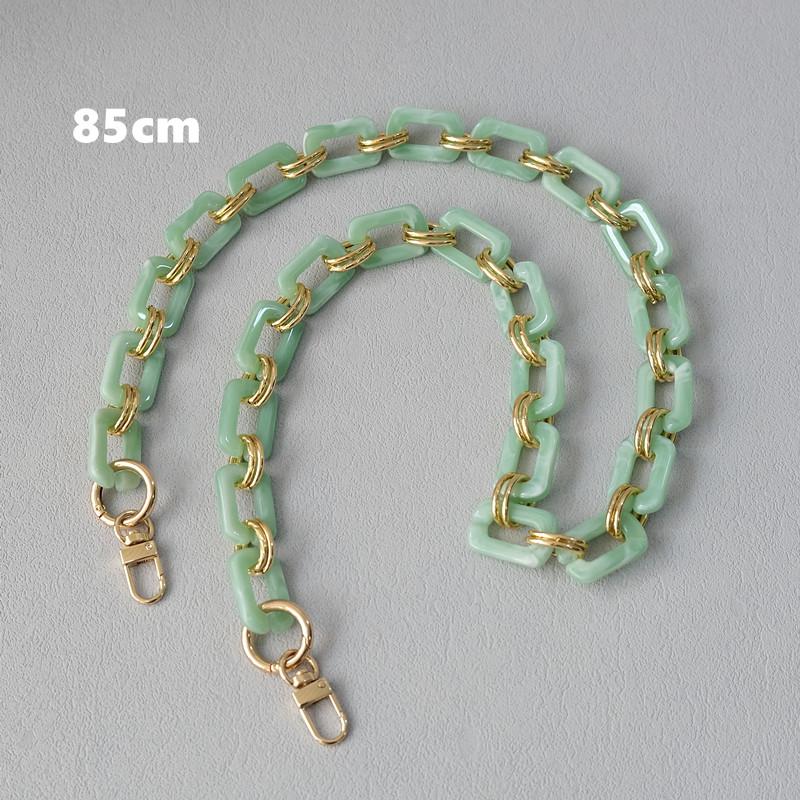 New Fashion Woman Bag Accessory Detachable Replacement Chain Candy Solid Square Acrylic Luxury Strap Women Shoulder Handle Chain