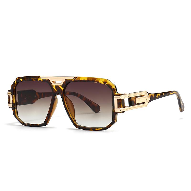 Esportazione Transfrontaliera Nuovi Occhiali da Sole da Uomo Moderni Retro con Montatura Grande Stile Ins Street Style Marca Grande Inchiostro