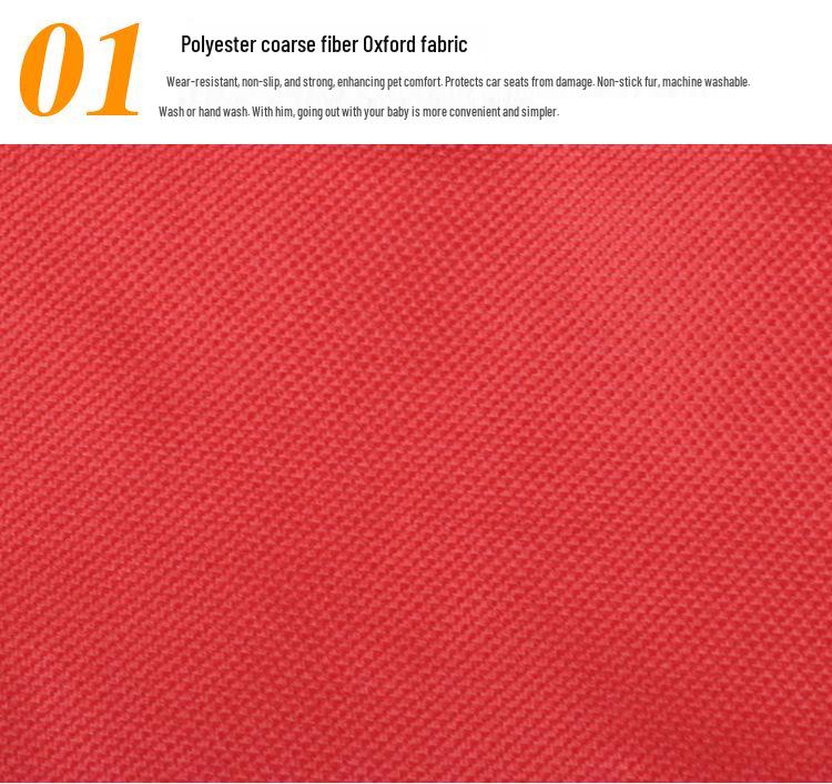 Pet Car Seat Cover: Double Seat, Waterproof Oxford Cloth Cushion