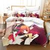 Anime Okami-san Bedding Set Boys Girls Twin Queen King Size Duvet Cover Pillowcase Bed Adult