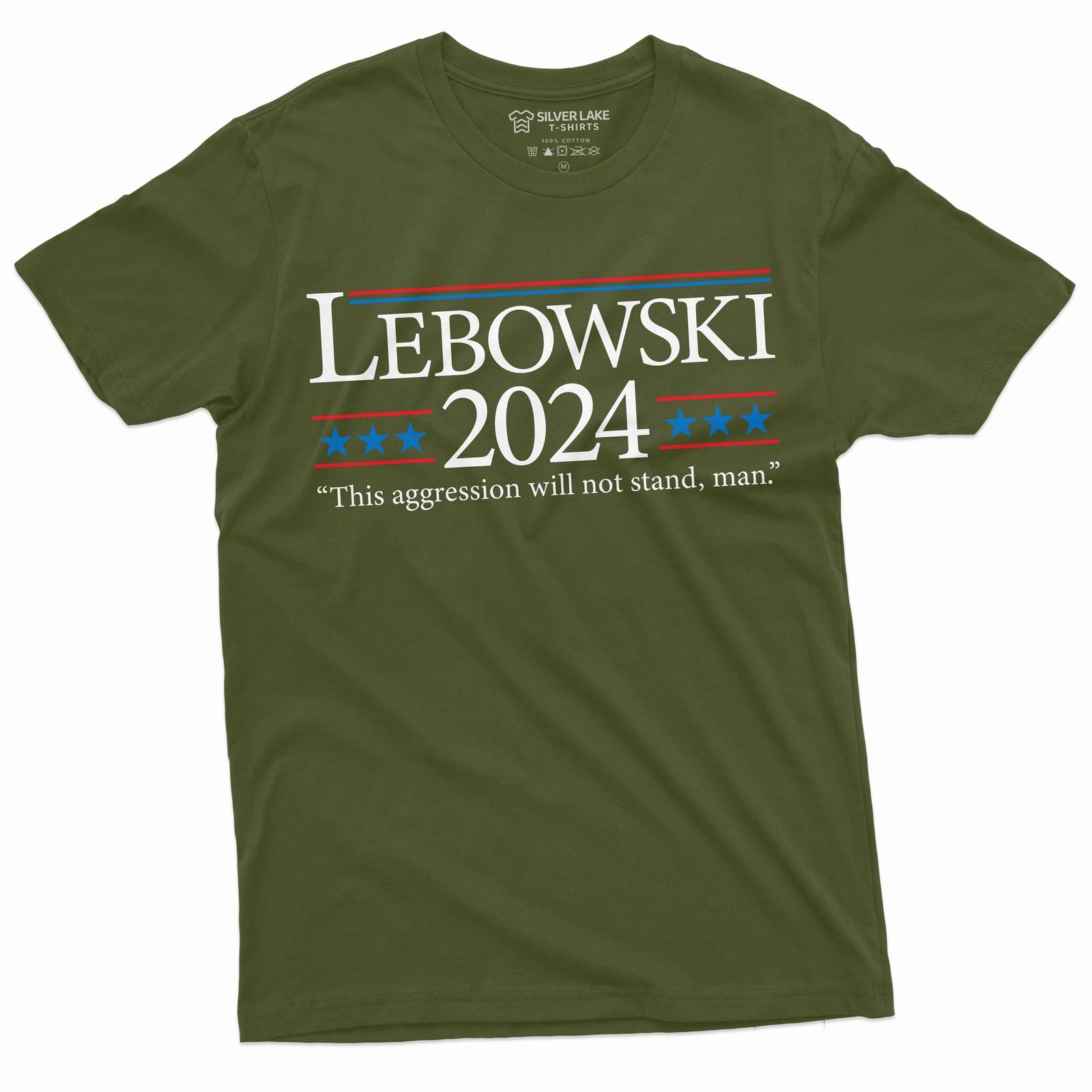 Lebowski 2024: The Dude for President - Men s Funny Political Tee Shirt 2XL