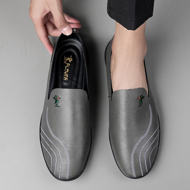 Модные мужские удобные деловые прогулочные туфли — фото 7