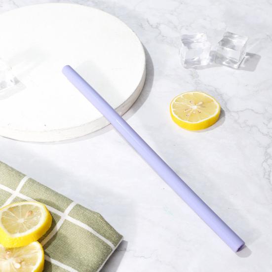 5 buc paie de băut cu vârf întărit, tăiabile, flexibile, rezistente la mușcături, paie drepte îndoite pentru ceai cu lapte cu perle, utilizare zilnică