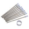10PCS D1 Ballpoint Refills Metal 0.5mm Ultra Fine Oil Based Replaceable Ballpoint Pen Refill Tips for Electromagnetic
