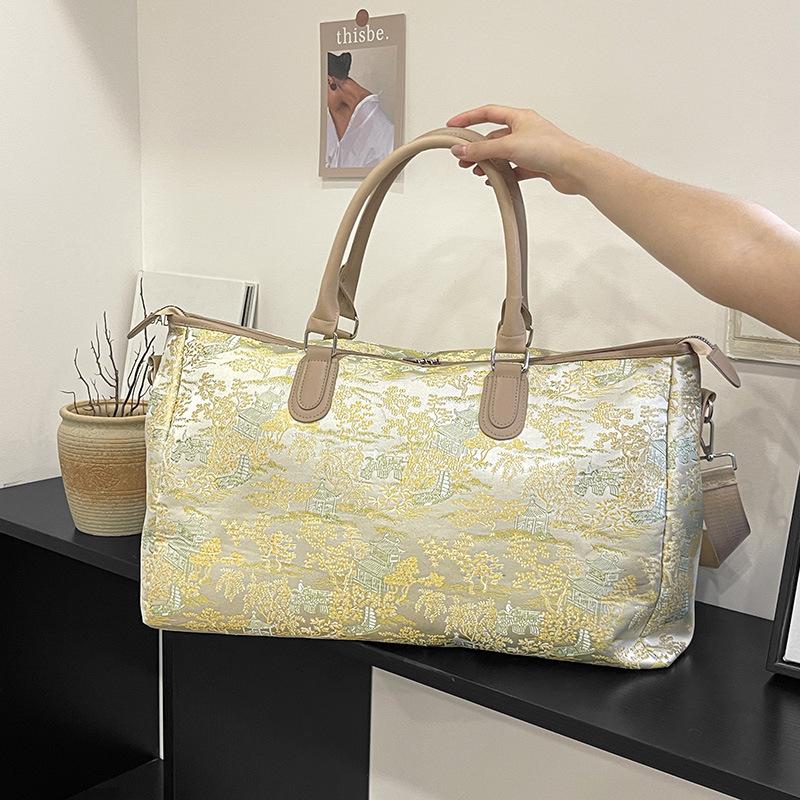 New Chinese-style travel bag, trendy single-shoulder sports and fitness bag, casual versatile handbag and storage bag