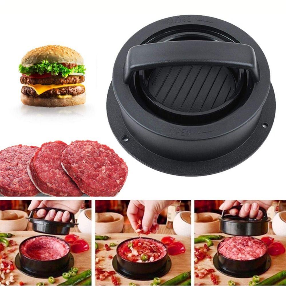 Round Shape 3 in 1 Burger Press Food-Grade Stuffed Burger Patty Press Home Cooking