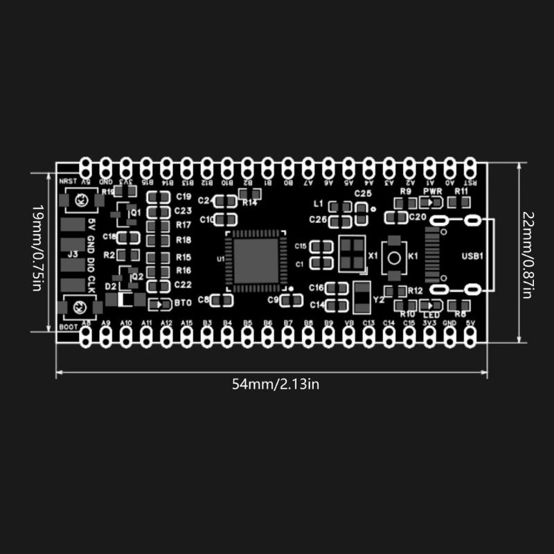 STM32F401 Development Board 1.7-3.6V Industrial Automation STM32F411CEU6 STM32F4 Learning Board Replacement Part