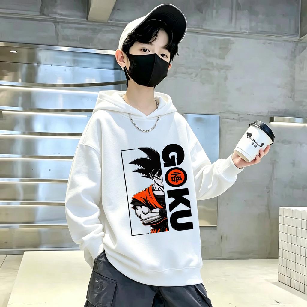 Children's Xuanzhu Hooded Sweatshirt Trendy Anime Print, Comfortable Streetwear for Teenagers