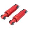 1 Paar Elektroroller Hinterradstoßdämpfer Dämpfer Aluminiumlegierung Klappbares Federungssystem Rot