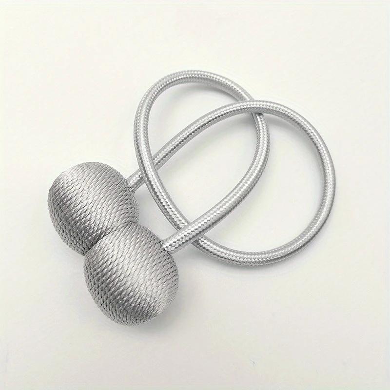 (2-piece Set) Magnetic Curtain Buckle, Simple and Stylish Headphone Magnetic Hook, No Need for Punching or Installation