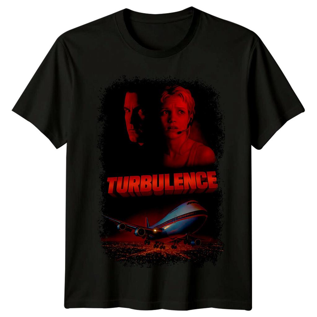 Turbolenza (1997) T-shirt 100% Cotone Ispirata ai Poster dei Film Magliette da Uomo Top Maglietta Retrò Anni '80