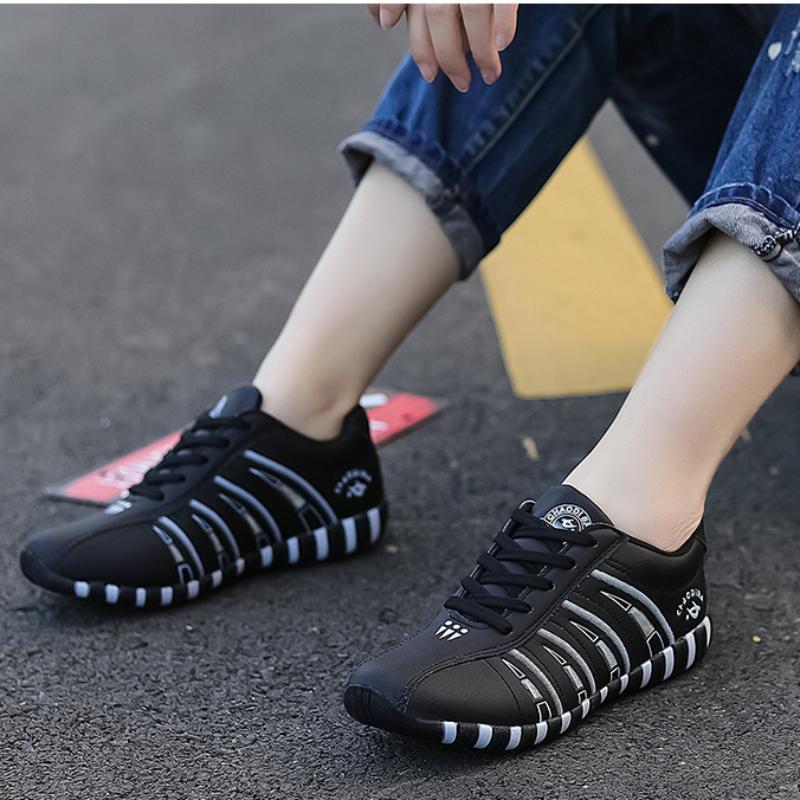 

Весенняя женская обувь, повседневные спортивные туфли на плоской подошве с неглубоким ртом и круглым носком на плоской подошве с повязками и повязками 41